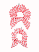 Load image into Gallery viewer, Plaid Scrunchie Coral Pink / Livy Lou Collection