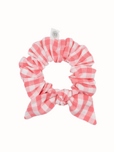 Load image into Gallery viewer, Plaid Scrunchie Coral Pink / Livy Lou Collection