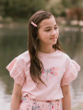 Load image into Gallery viewer, Daisy Set of 2 Embroidered Hair Clips / Livy Lou Collection