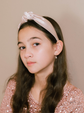 Load image into Gallery viewer, Reese Gold Satin Knotted Headband