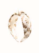 Load image into Gallery viewer, Lola Embroidered Cotton Knotted Headband