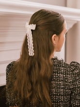 Load image into Gallery viewer, Lace Schoolgirl Bow, Livy Lou Collection