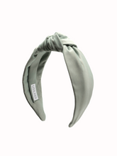 Load image into Gallery viewer, Livy Lou Collection Mint Green Satin Knotted Headband