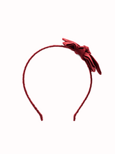 Load image into Gallery viewer, Valeria Red Linen Headband