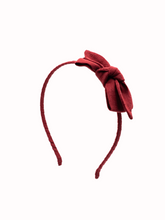 Load image into Gallery viewer, Valeria Red Linen Headband