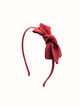 Load image into Gallery viewer, Valeria Red Linen Headband
