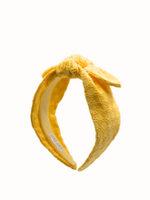 Load image into Gallery viewer, Katie Yellow Girls Knotted Headband