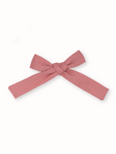 Load image into Gallery viewer, Mia Linen Schoolgirl Bow
