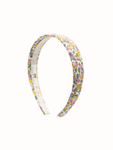 Load image into Gallery viewer, Floral patterned headband on a white background