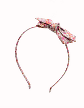 Load image into Gallery viewer, Livy Lou Collection Liberty of London Headband Tana Lawn Cotton Augusta Red