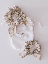 Load image into Gallery viewer, Betsy Anne Yellow Liberty of London Mommy and Me Scrunchies / Livy Lou Collection