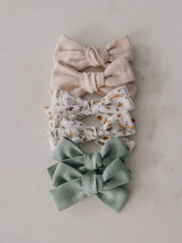 Load image into Gallery viewer, Livy Lou Collection Sage Pinwheel Bow, Fall Collection