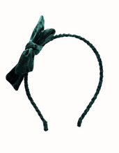 Load image into Gallery viewer, emerald green velvet velour headband