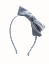 Load image into Gallery viewer, Baby Blue, Winter Blue Velvet Headband perfect for holidays