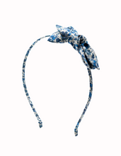 Load image into Gallery viewer, Emma and Georgina Blue Tana Lawn Liberty of London headband
