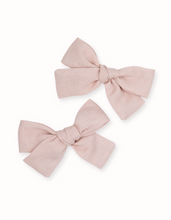 Load image into Gallery viewer, Bella Blush Pinwheel Petite Bow Livy Lou Collection 2 piece set