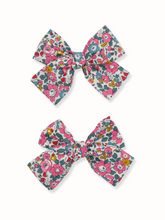Load image into Gallery viewer, Betsy Anne Pink Liberty Mini Pinwheel Bow