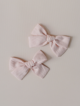Load image into Gallery viewer, Bella Blush Pinwheel Petite Bow Livy Lou Collection 2 piece set