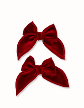 Load image into Gallery viewer, Ruby Mini Fable Bows ( 2 piece sets)