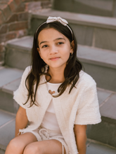 Load image into Gallery viewer, Livy Lou Collection Headband, Cream Linen Headband, Kids Hair Accessories,