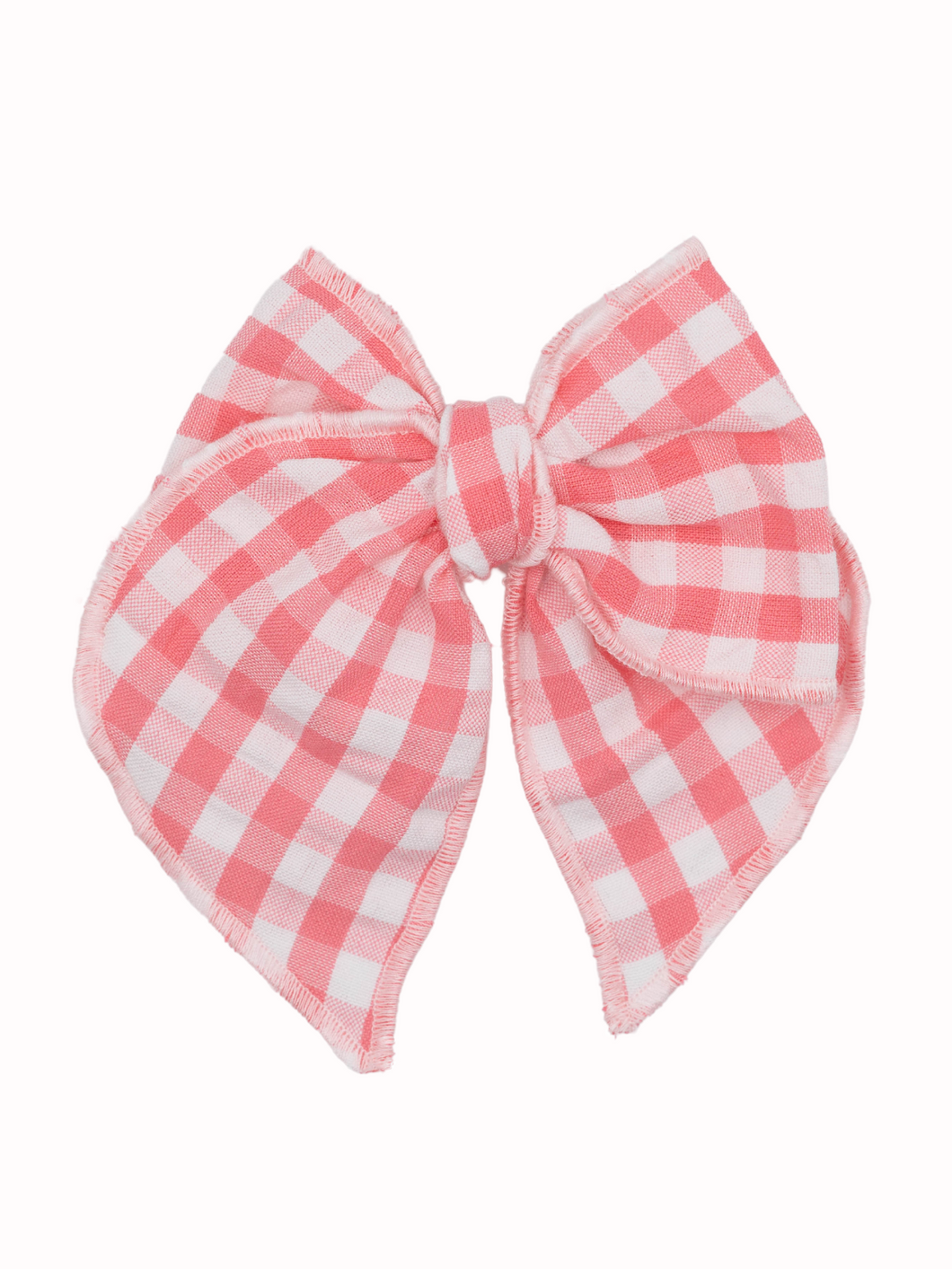 Plaid Fable Bow Coral Pink / Livy Lou Collection