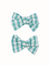 Load image into Gallery viewer, Seersucker plaid gingham pinwheel / Livy Lou Collection

