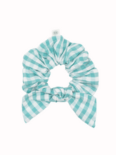 Load image into Gallery viewer, Plaid Scrunchie Mint Green / Livy Lou Collection
