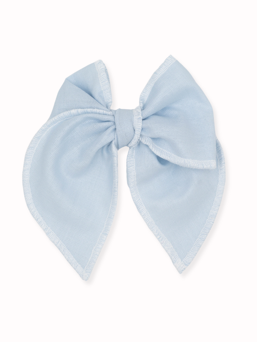 Cindy Organic Cotton Fable Bow in powder blue / Livy Lou Collection