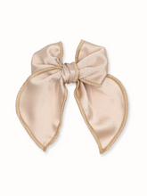 Load image into Gallery viewer, Reese Gold Satin Fable Bow
