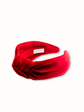 Load image into Gallery viewer, Ruby Velvet Knotted Headband
