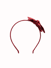 Load image into Gallery viewer, Valeria Red Linen Headband
