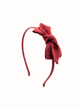 Load image into Gallery viewer, Valeria Red Linen Headband
