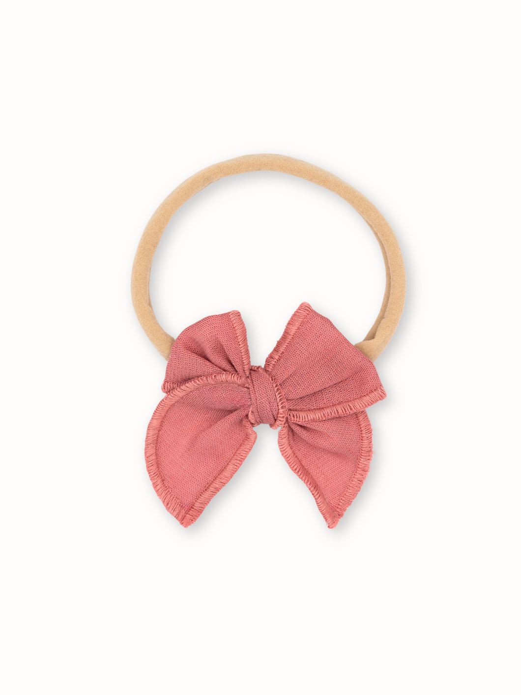 Mia Linen Baby Bow Headband