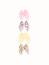 Load image into Gallery viewer, Sylvie Goldie Liberty of London Mini Fable Bow Clips
