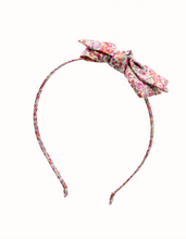 Load image into Gallery viewer, Livy Lou Collection Liberty of London Headband Tana Lawn Cotton Augusta Red
