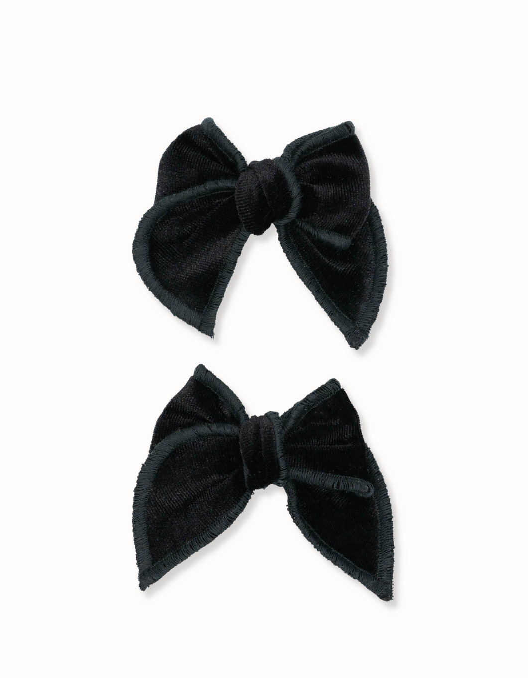 Onyx Velvet Mini Fable Bows 2 piece sets