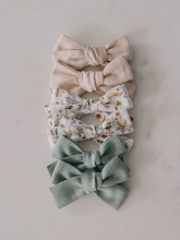 Load image into Gallery viewer, Livy Lou Collection Sage Pinwheel Bow, Fall Collection
