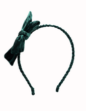 Load image into Gallery viewer, emerald green velvet velour headband
