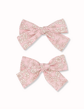 Load image into Gallery viewer, Ava Pinwheel Bows in Liberty of London Fabric (2 piece sets)
