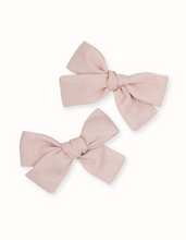 Load image into Gallery viewer, Bella Blush Pinwheel Petite Bow Livy Lou Collection 2 piece set
