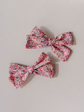 Load image into Gallery viewer, Livy Lou Collection Isabella Pinwheel Bow in Liberty of London Fabric
