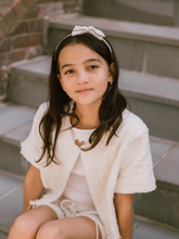 Load image into Gallery viewer, Livy Lou Collection Headband, Cream Linen Headband, Kids Hair Accessories,
