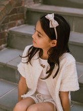 Load image into Gallery viewer, Livy Lou Collection Headband, Linen Cream Color, Fall and Winter Collection, kids headband
