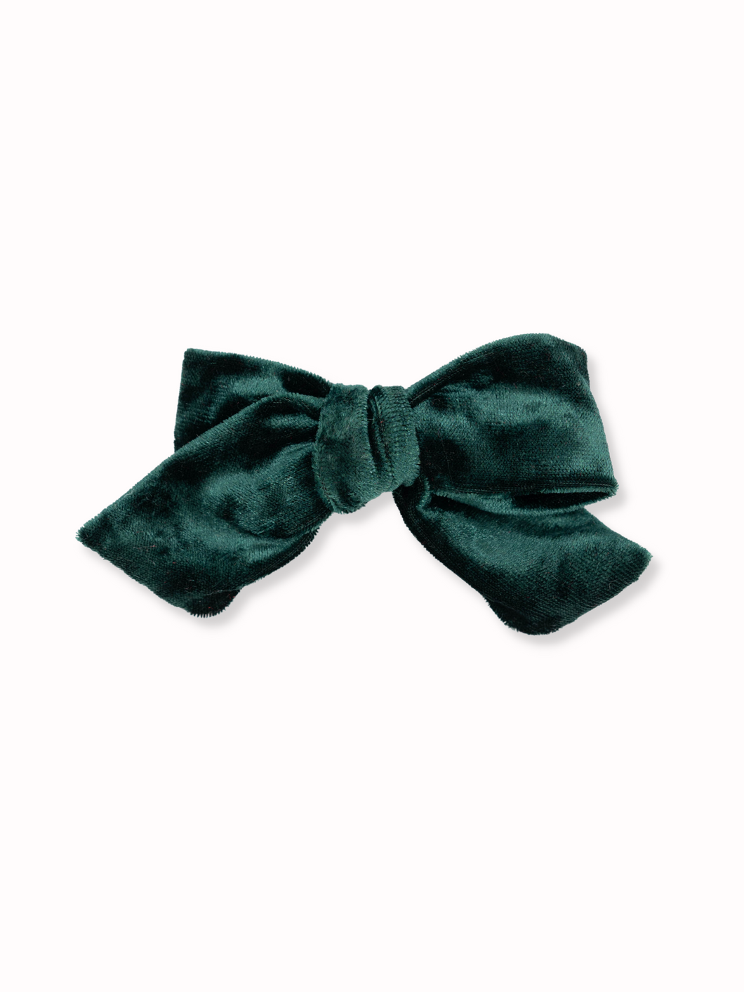 Emerald Green Velvet Pinwheel Bow